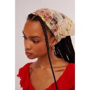 Curried Myrrh Remi Hair Scarf Womens Floral Boho Chic Prairie Crochet Retro